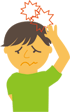 頭痛のイラスト